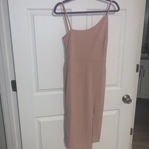 Dainty Hooligan blush slit dress